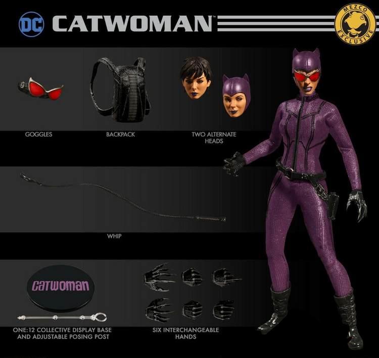 Catwoman (Purple Suit) Mezco One:12 Collective Figure