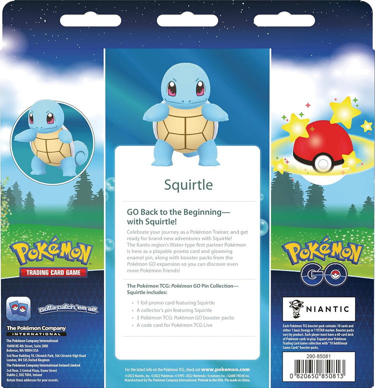 Pokémon TCG: Pokémon GO Pin Collection (Squirtle)