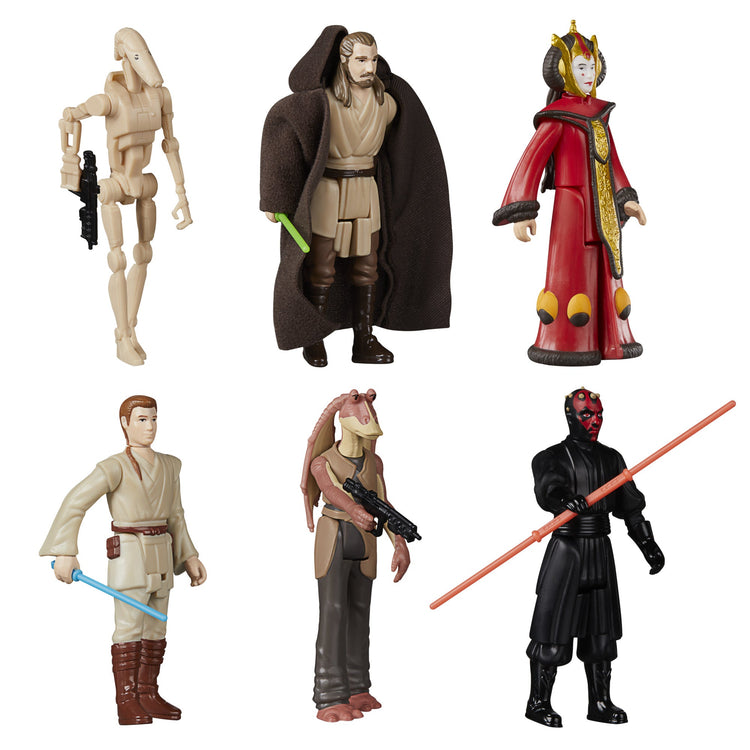 Star Wars Retro Collection: Phantom Menace 3.75' Figure 6-Pack