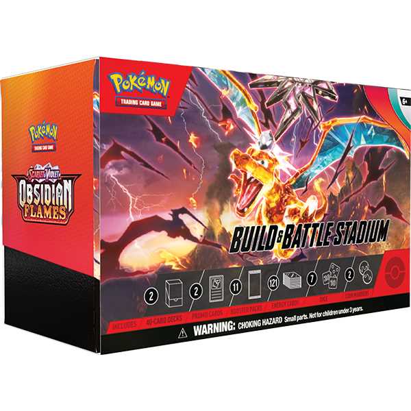 Pokémon TCG: Scarlet & Violet - Obsidian Flames Build & Battle Stadium Box