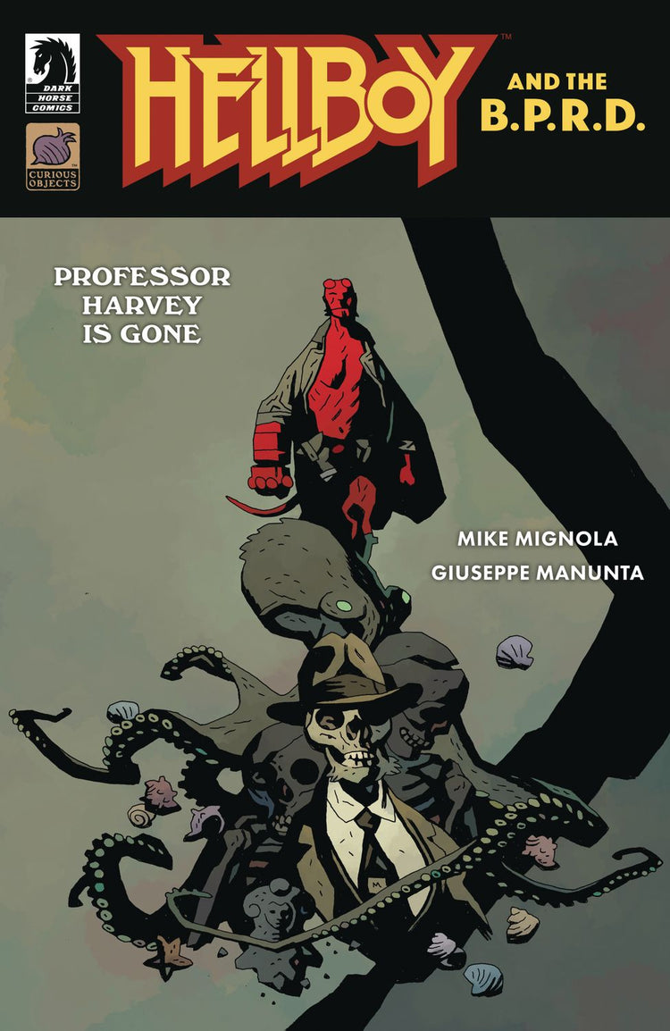 Hellboy and the B.P.R.D.: Professor Harvey is Gone #1 (Mignola cover)