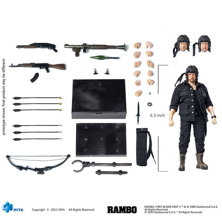 Rambo (First Blood: Part II) Hiya Toys 6' Figure