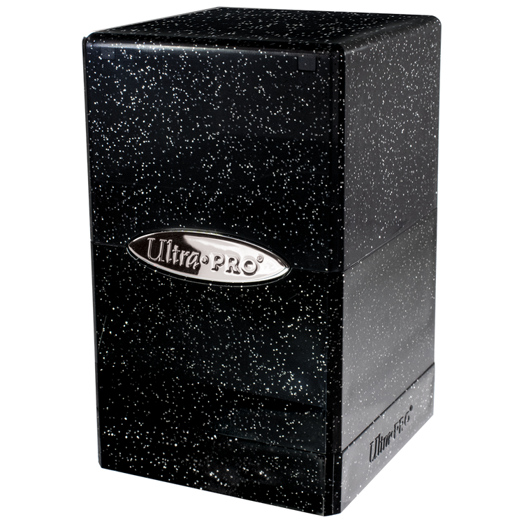 Ultra Pro Glitter Black Satin Tower Deck Box