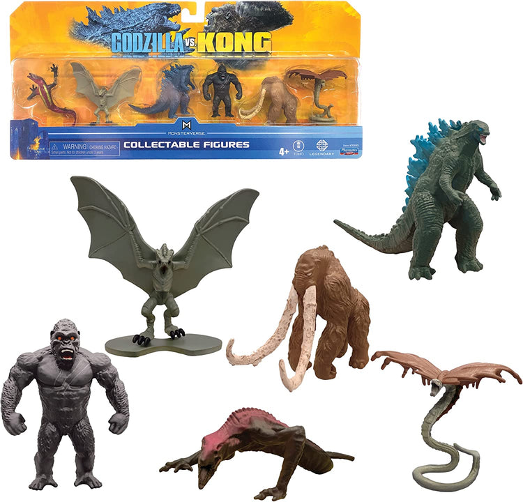 Monsterverse Godzilla vs. Kong: Collectable 6 Figure Set
