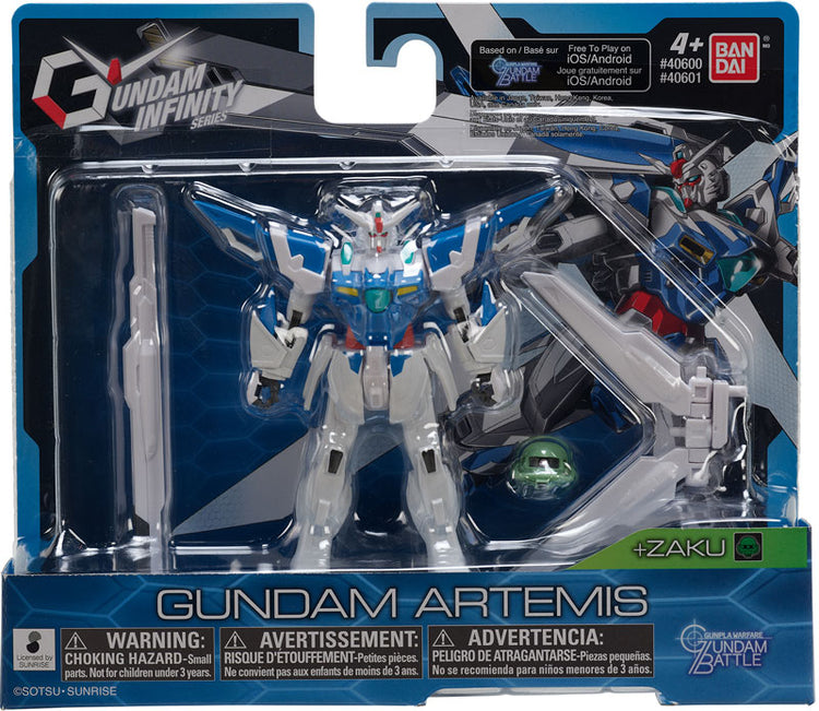 Gundam Infinity Series: Gundam Artemis 4.5" Action Figure