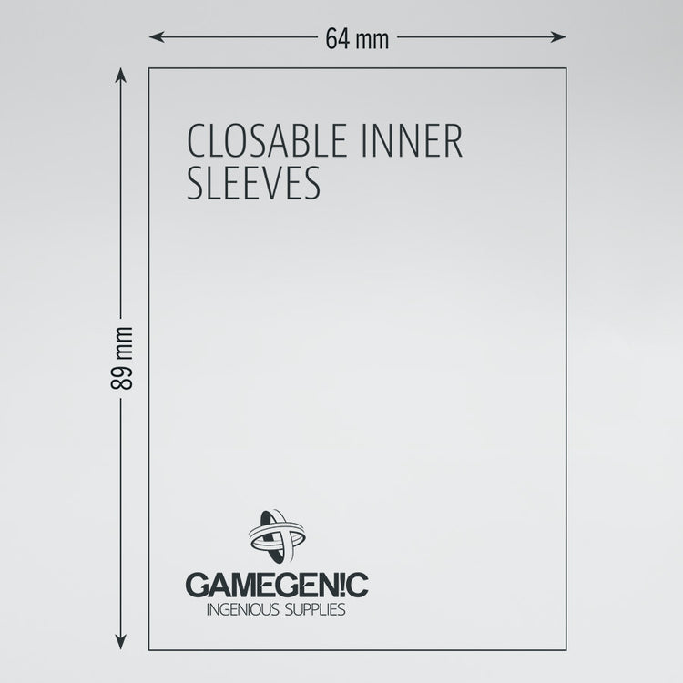 Gamegenic Closable Inner Sleeves - Standard Size (100)