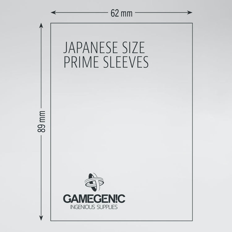 Gamegenic Prime Sleeves: Japanese Size - Black (60)