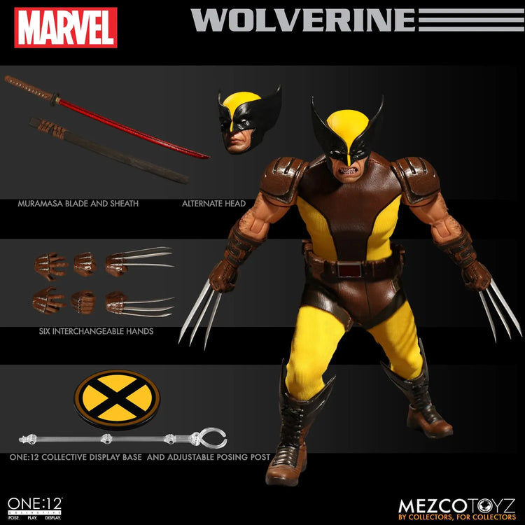 Wolverine (Yellow and Brown Suit) Mezco One:12 Collective Figure