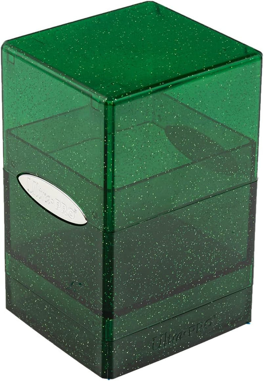 Ultra Pro: Satin Tower Deck Box - Glitter Green