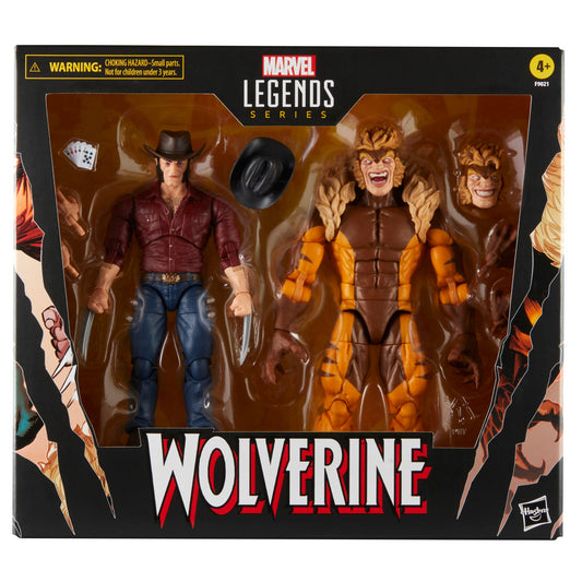 Marvel Legends: Logan vs. Sabertooth Figures 2-Pack