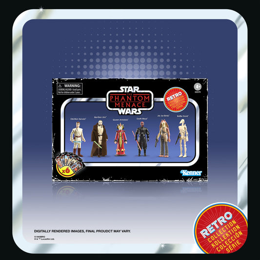 Star Wars Retro Collection: Phantom Menace 3.75" Figure 6-Pack