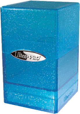 Ultra Pro: Satin Tower Deck Box - Glitter Blue