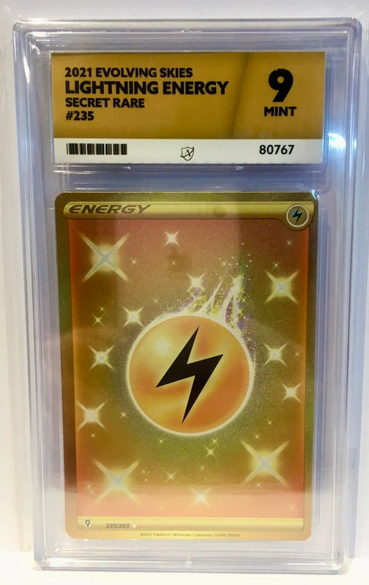 Pokémon TCG: Lightning Energy (Evolving Skies 235/203) - Ace Graded 9 (MINT)