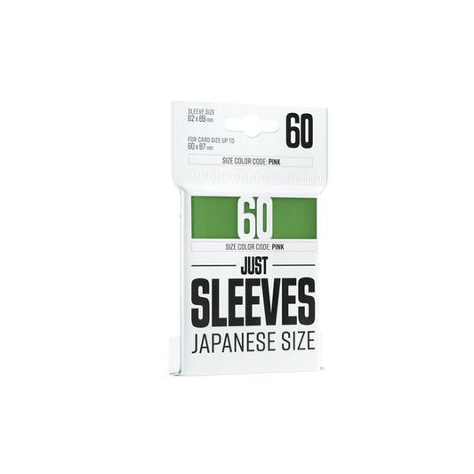 Gamegenic Just Sleeves: Japanese Size - Green (60)