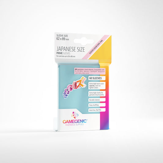 Gamegenic Prime Sleeves: Japanese Size - Clear (60)