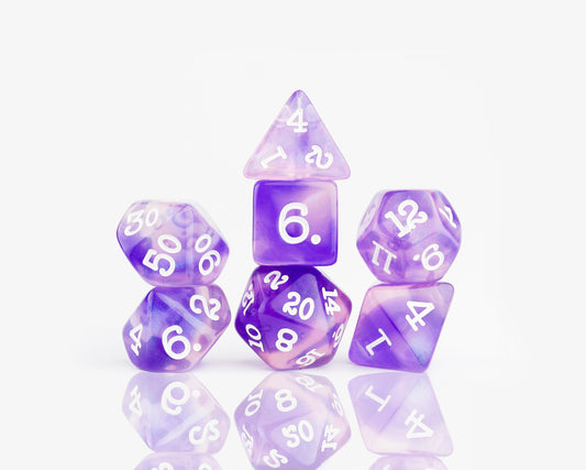 Sirius Dice: Purple Glaze Poly Set