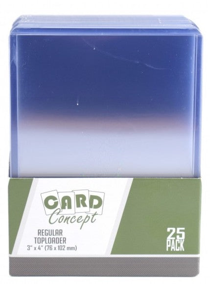 Card Concept 3" x 4" Clear Regular Card Toploader (Box of 25)