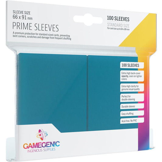 Gamegenic Prime Sleeves: Standard Card Game Size - Blue (100)